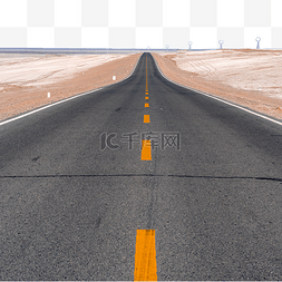 笔直图片_青海冰霜戈壁的公路