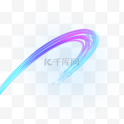 光纤抽象图片_渐变科技蓝色紫色光纤光效