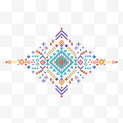 阿兹海默字体图片_抽象彩色几何墨西哥图案
