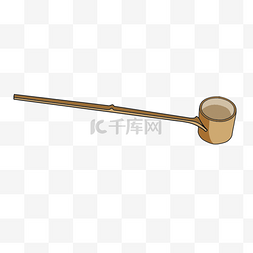 木质柄图片_长柄木质日本茶壶和杯子