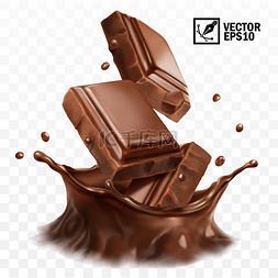 巧克力蛋杯图片_巧克力,可可或咖啡,巧克力棒,漩涡
