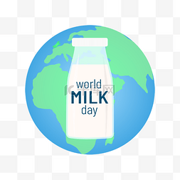 蓝色地球图片_蓝色地球世界牛奶日