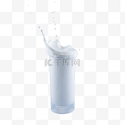 牛奶飞溅乳制品杯子蛋白质