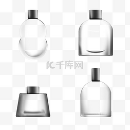 玻璃面图片_空玻璃瓶香水化妆品精致