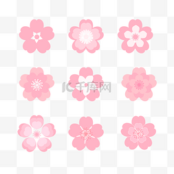 粉色花朵春天粉色樱花合集