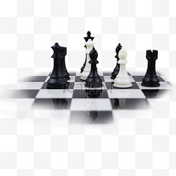 国际象棋黑白棋子图片_黑白国际象棋棋盘棋子