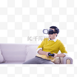 VR体验虚拟眼镜男人