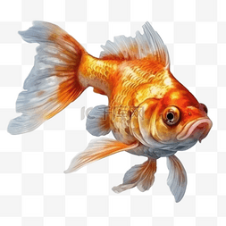 卡通手绘金鱼鱼类