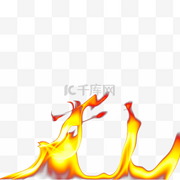 火焰燃烧橙色摄影图