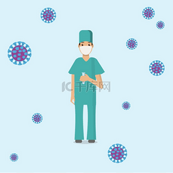 白色冠状病毒图片_冠状病毒 2019-nCoV。