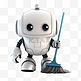 工具型机器人可爱卡通3D立体扫地机器人