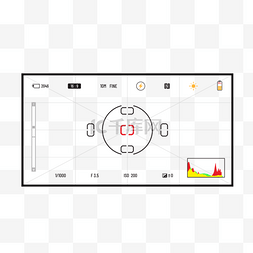 相机网格对焦设置参数屏幕