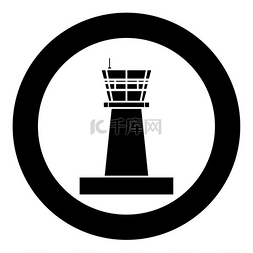 航空行业图片_机场控制塔控制塔空中交通图标圆