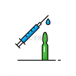 冠状病毒疫苗图片_注射针头和滴剂全球免疫医疗保健