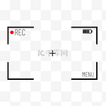 录像黑色相机边框