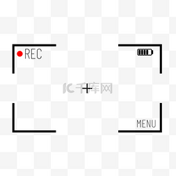 录制框图片_录像黑色相机边框