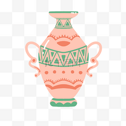 埃及抽象花瓶粉色花瓶