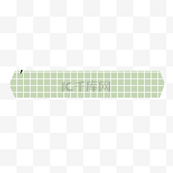 格子便签纸图片_卡通绿色格子办公学习手账本