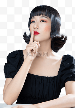 美甲美妆模特图片_美女肖像年轻美女