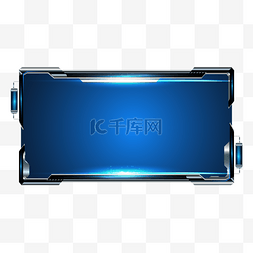 机械金属框图片_未来科技感金属边框面板