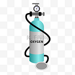 抗击印度covid-19病毒装满氧气的氧气瓶