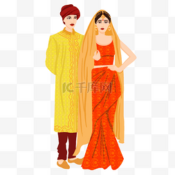 印度纱丽图片_穿着美丽大方的人物印度婚礼现场
