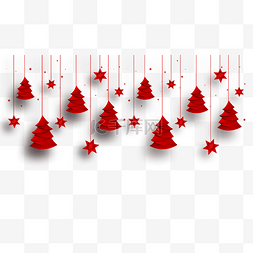 金色圣诞树装饰图片_圣诞节装饰挂饰红色