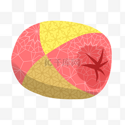 红色的太阳伞图片_彩色的沙袋卡通日本传统游戏御手