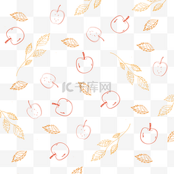 秋天秋季叶子苹果底纹