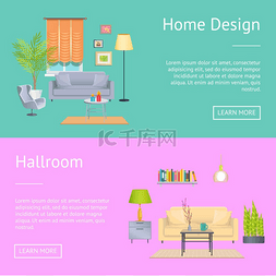 背景家居图片_家居设计和大厅、带有文本样本的