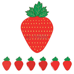 red红色的图片_The red strawberry and strawberries.. The red