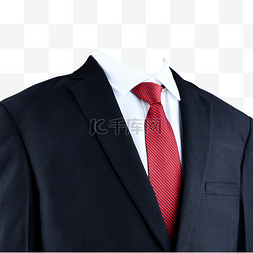 西装西装黑领带图片_胸像黑西装红领带白衬衫摄影图