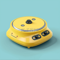 电磁炉燃气灶图片_彩色3d卡通电磁炉小家电厨具