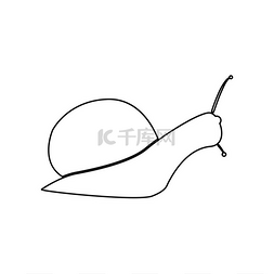 蜗牛轮廓图标