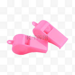 粉色塑料口哨