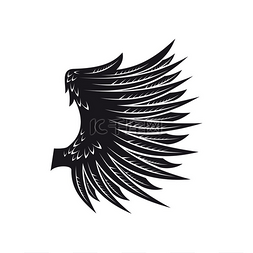 自由的象征图片_天使翅膀孤立的鸟类羽毛矢量猎鹰