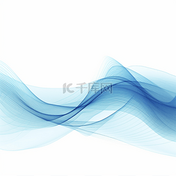 白光曲线图片_蓝色曲线线条科技元素