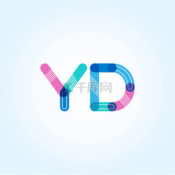 商务排版图片图片_Yd 连接字母徽标