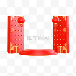 开门中图片_c4d新春新年开门