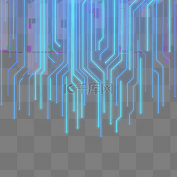 线条发光科技感图片_大数据传输科技线条光感