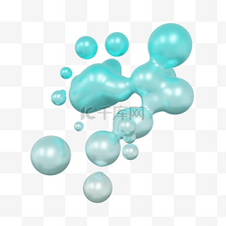 糖果液体图片_3DC4D立体糖果色渐变泡泡