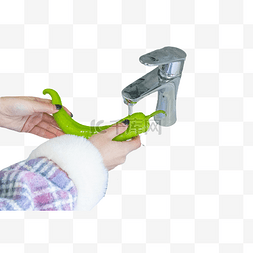 水洗绿色辣椒