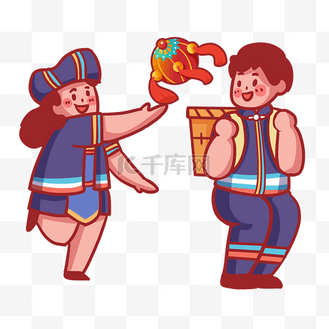 三月三女儿节上巳节抛绣球习俗