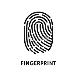 指纹动画素材图片_带有文本矢量的人类手指海报的指