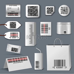 数字标签集图片_Qr 条形码使用扫描图标集