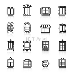 手绘城市建筑背景图片_老式的 windows 集