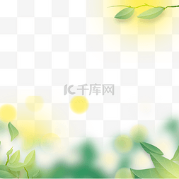花卉边框图案图片_阳光下的小花春天光效花卉边框