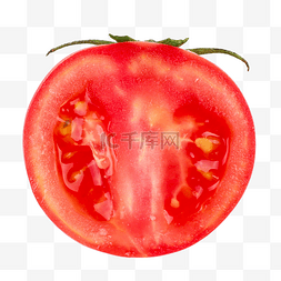 西红柿切开图片_切开的红色西红柿