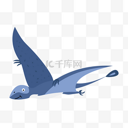 蓝色的飞翔翼图片_飞翔的蓝色翼龙
