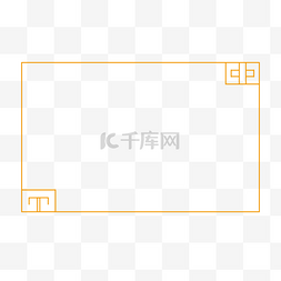 韩式韩妆设计图片_方形对角边框